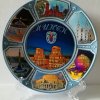 Тарелка из мрамора со вставками